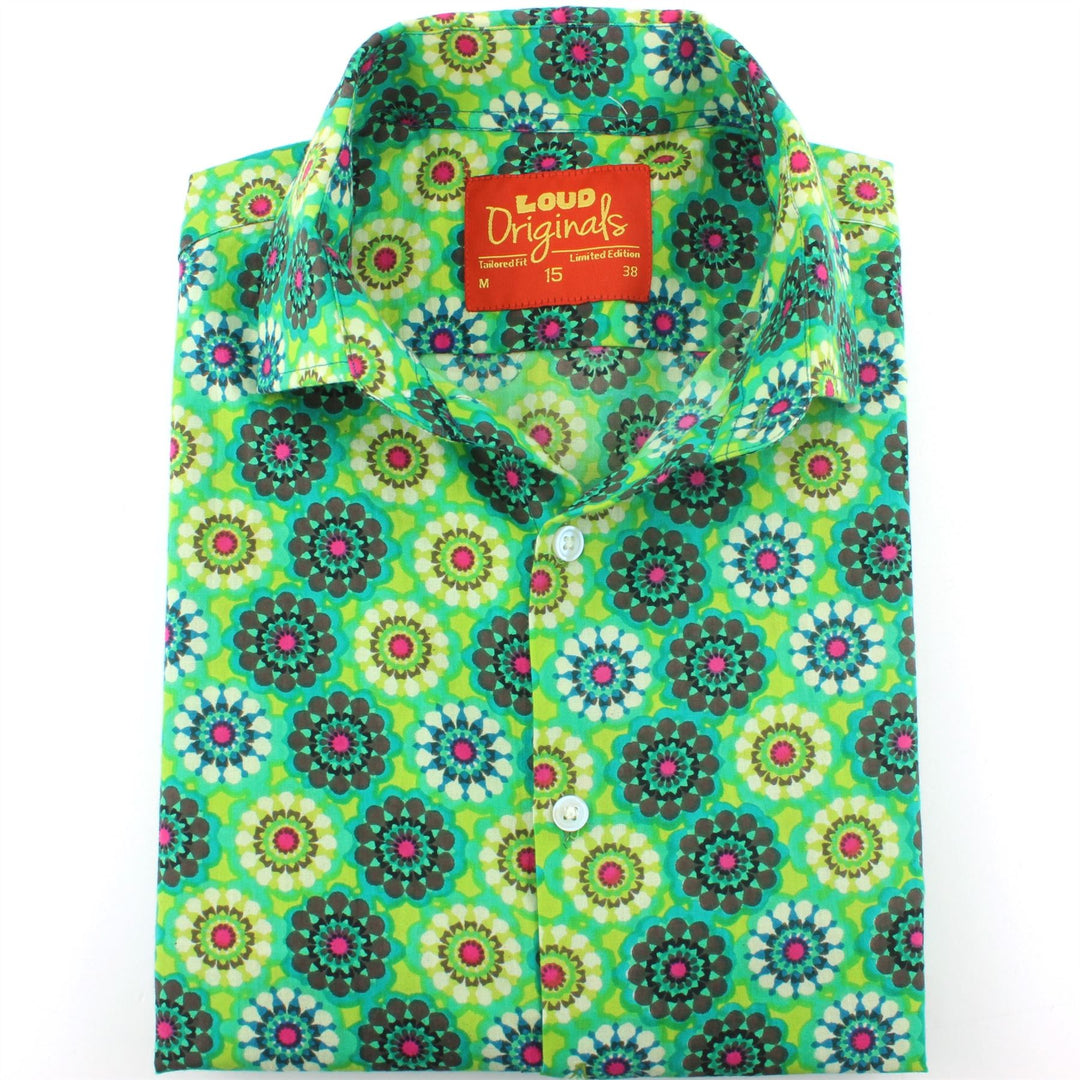 Tailored Fit Long Sleeve Shirt - Kaleidoscope