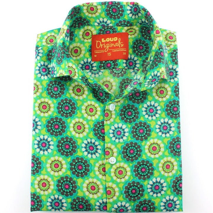 Tailored Fit Long Sleeve Shirt - Kaleidoscope