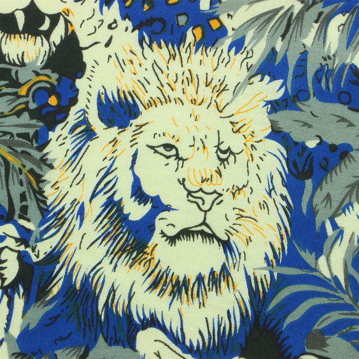 Slim Fit Short Sleeve Shirt - Lion Tiger Jungle