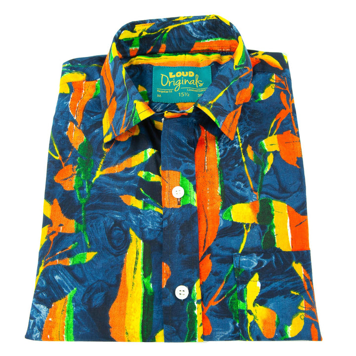 Regular Fit Short Sleeve Shirt - Lava Flow