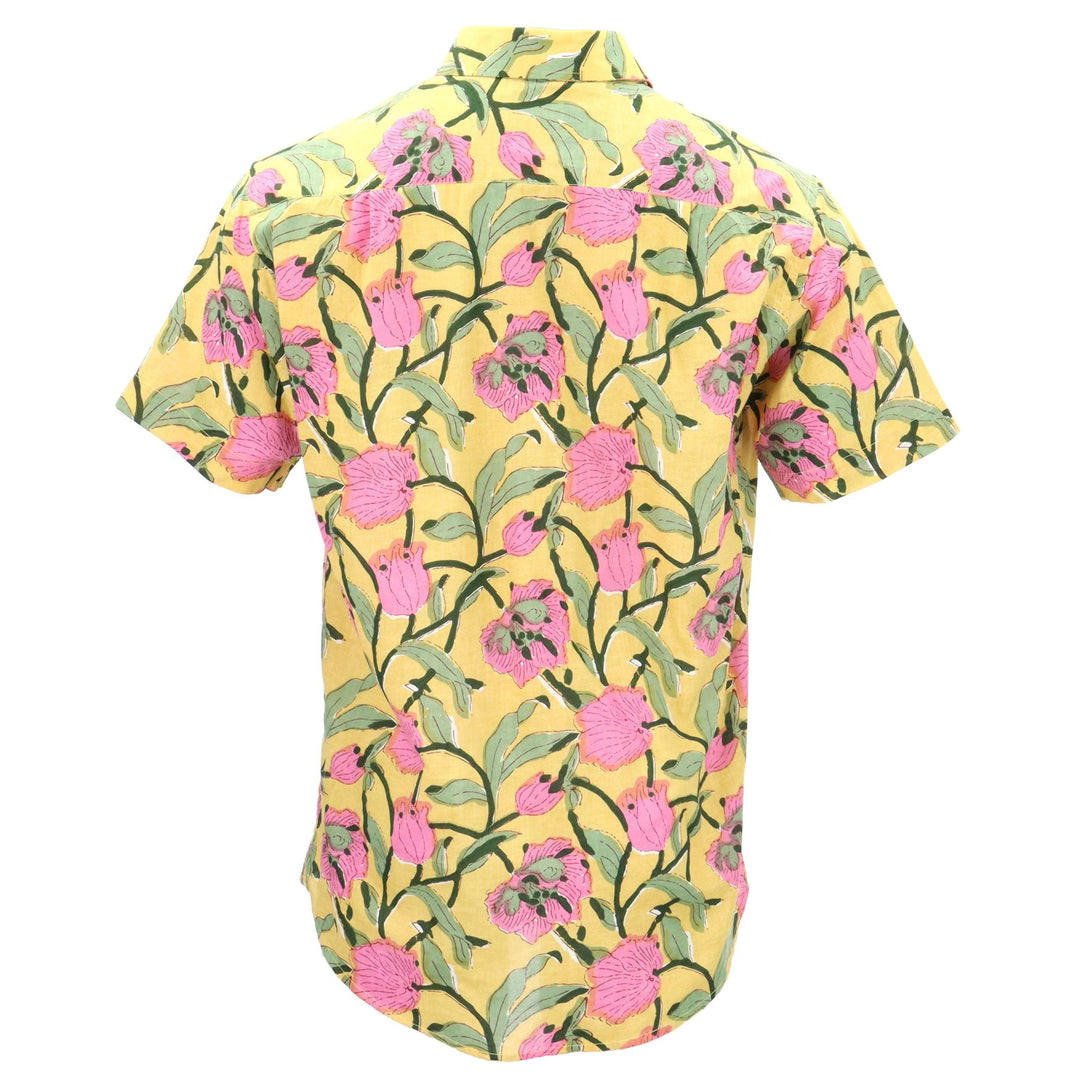 Regular Fit Short Sleeve Shirt - Sunburst Petals