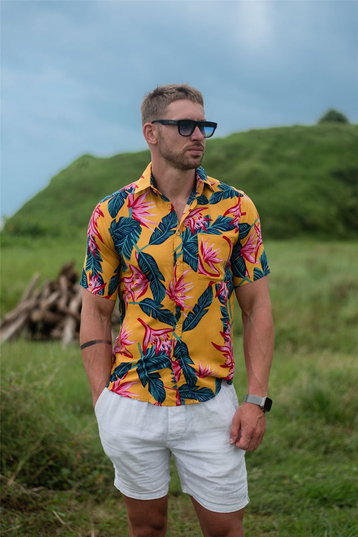 Regular Fit Short Sleeve Shirt - Tropical Paradise