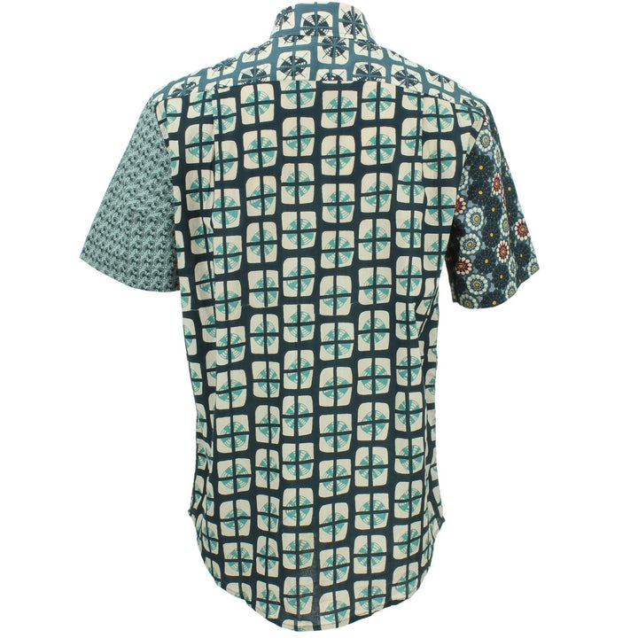 Regular Fit Short Sleeve Shirt - Random Mixed Panel