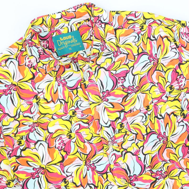 Regular Fit Short Sleeve Shirt - Pop Hibiscus