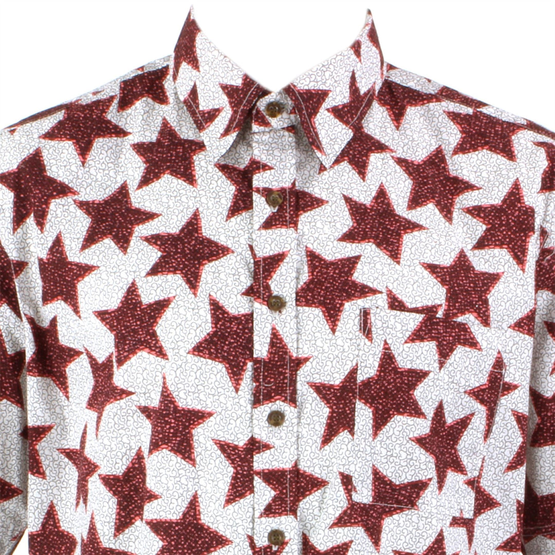 Regular Fit Short Sleeve Shirt - Red Stars