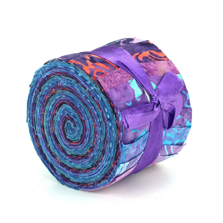 Jelly Roll - 20 Strips of 2.5" x 37" Cotton Batik