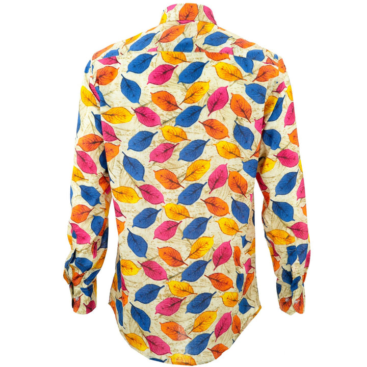 Regular Fit Long Sleeve Shirt - Leaves