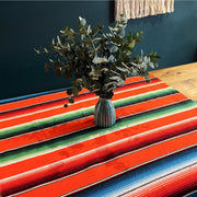 Handwoven Mexican Serape Large 200cm x 147cm - Blue