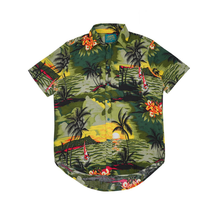Regular Fit Short Sleeve Shirt - Tropical Sundown