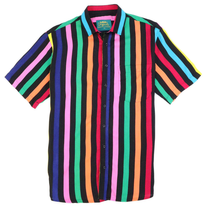 Regular Fit Short Sleeve Shirt - Neon Rainbow