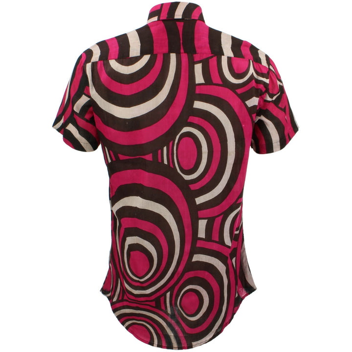 Tailored Fit Short Sleeve Shirt - Retro Circles