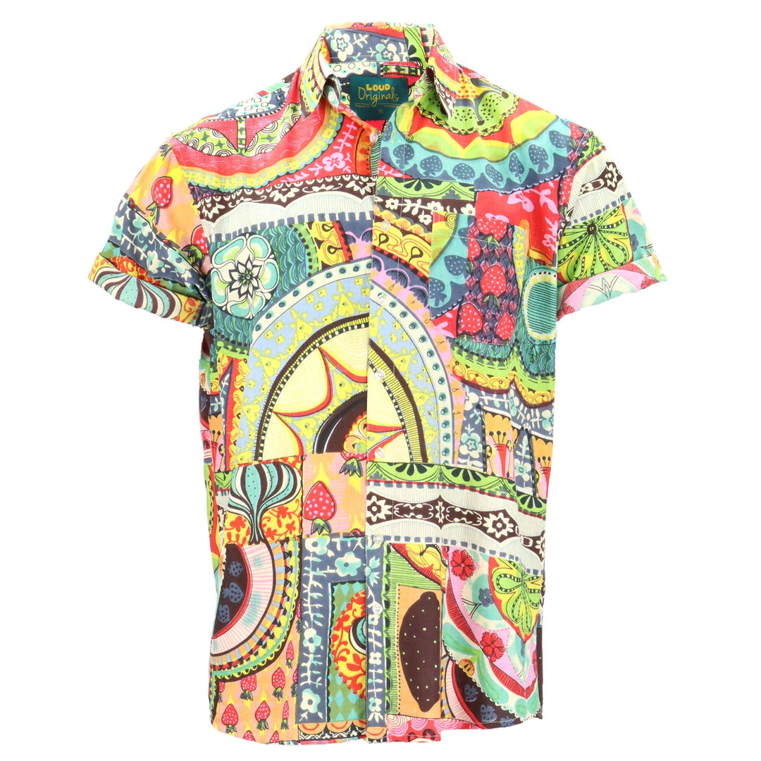 Regular Fit Short Sleeve Shirt - Carnival Mosaic
