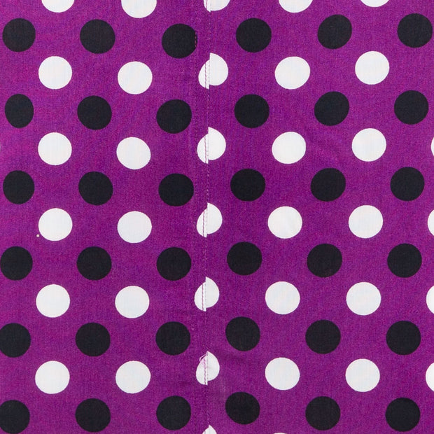 Chic Tea Shift Dungaree Dress - Polka Dots Violet