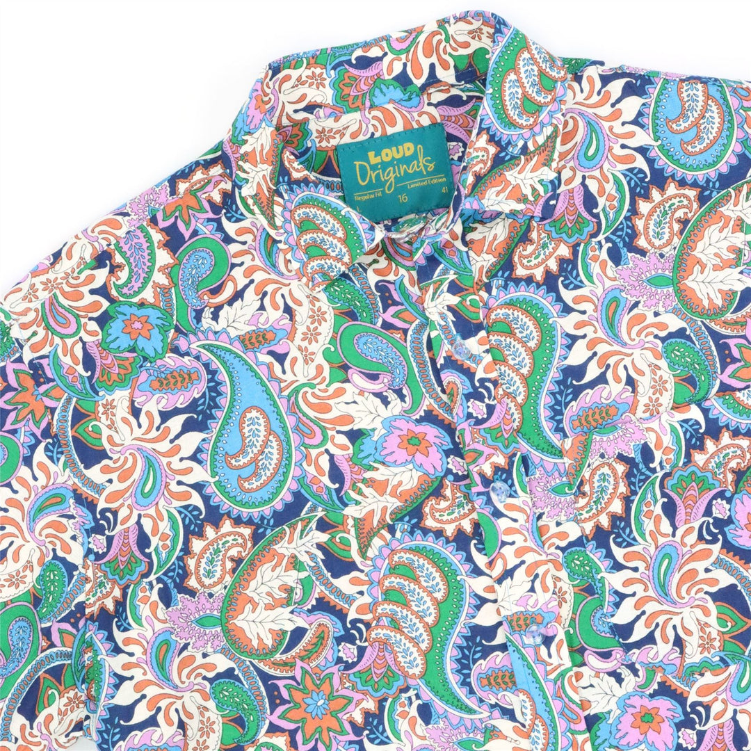 Regular Fit Short Sleeve Shirt - Garden Paisley