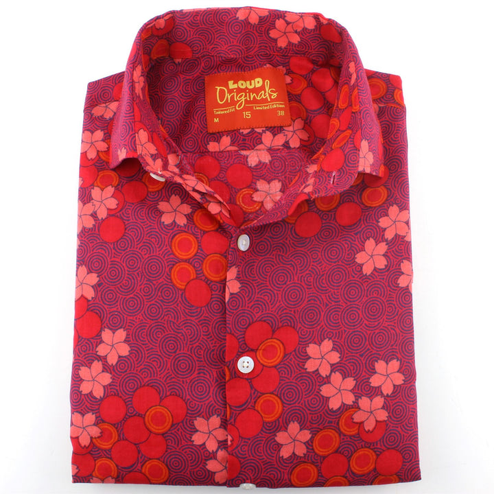 Tailored Fit Long Sleeve Shirt - Spiral Garden