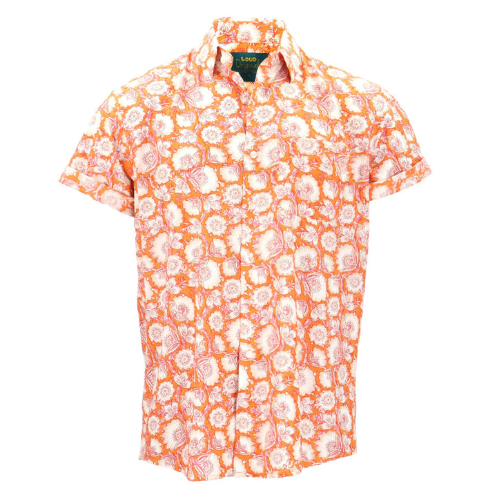Regular Fit Short Sleeve Shirt - Coral Floral