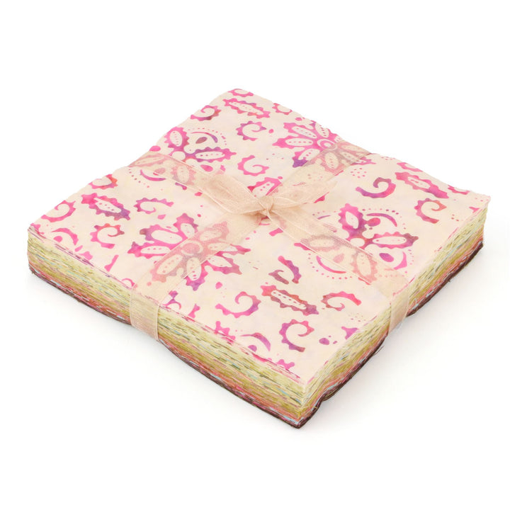 Charm Pack - 40 x 5" Squares of Cotton Batik