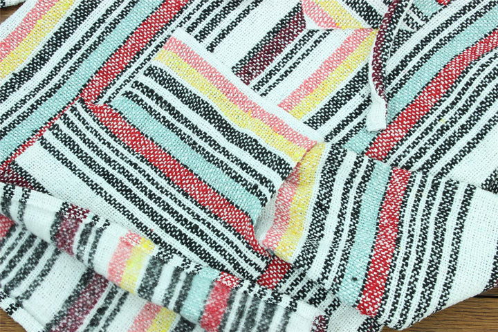Mexican Baja Jerga Hoody - Sugar Stripe