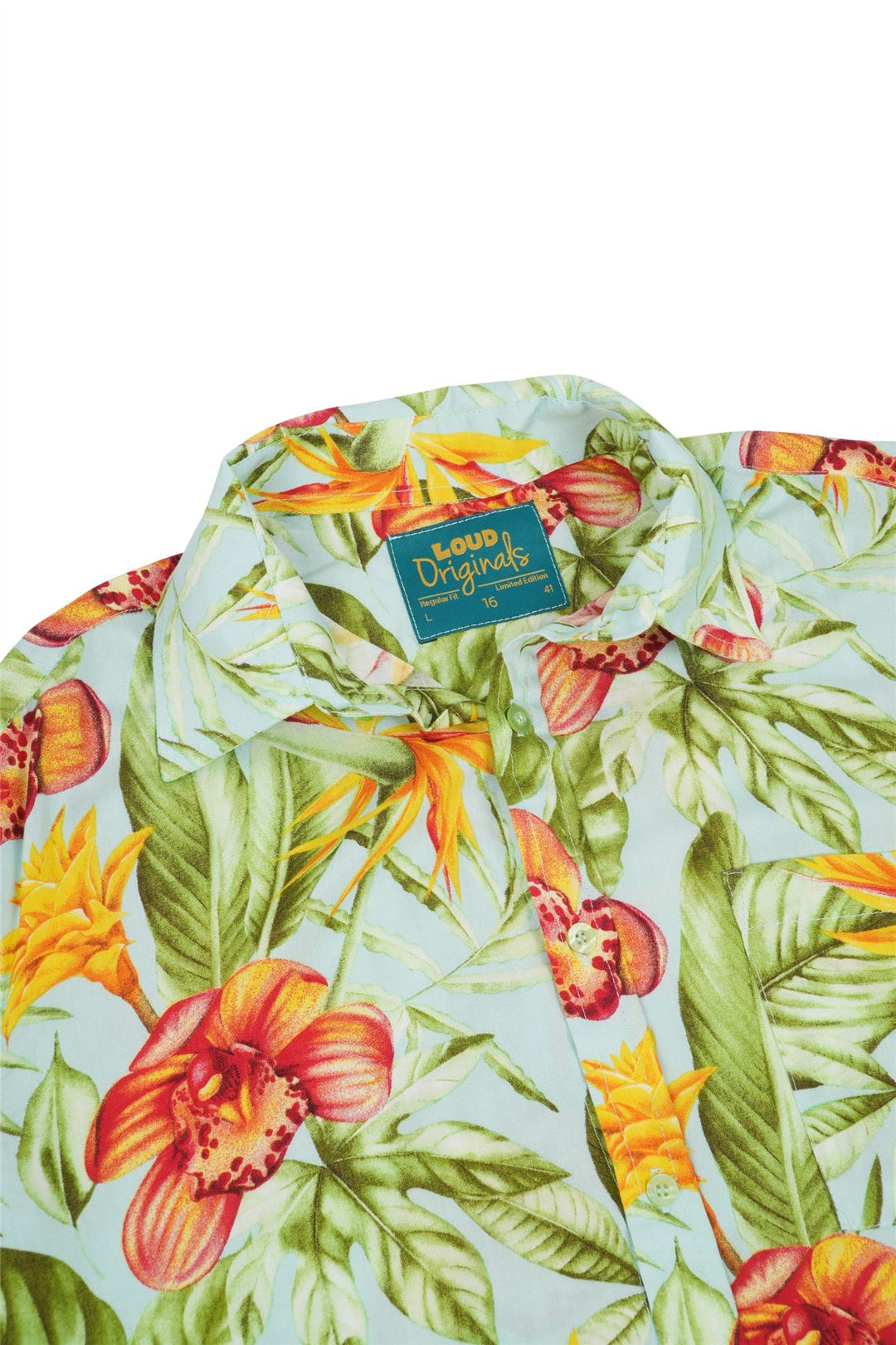 Regular Fit Long Sleeve Shirt - Tropic Solstice