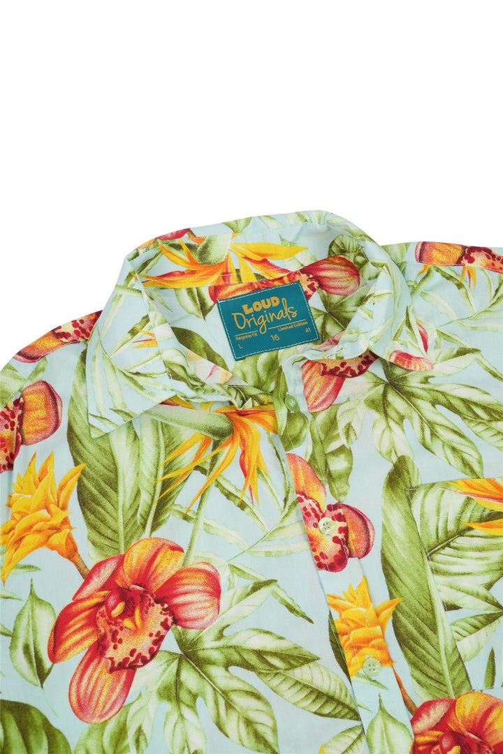 Regular Fit Long Sleeve Shirt - Tropic Solstice