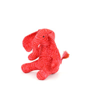 Batik Cotton Friendship Elephant - Red Dotty Spiral