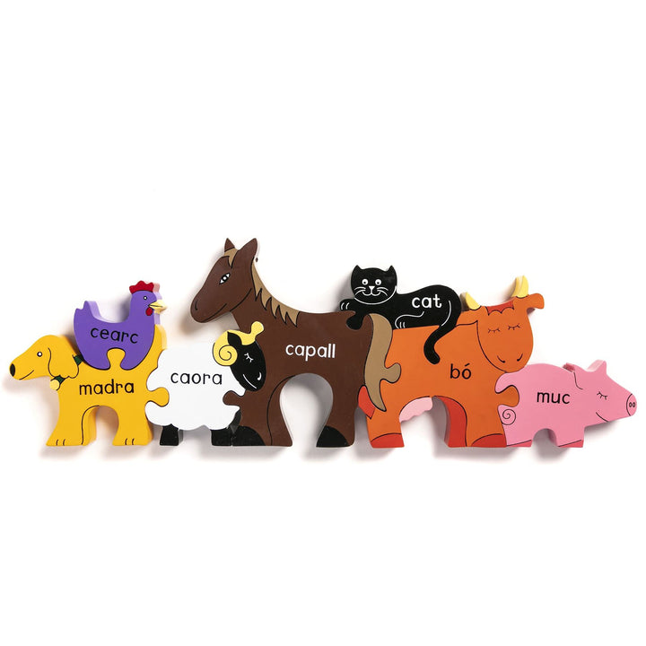 Handmade Wooden Jigsaw Puzzle - Gaelic Farm