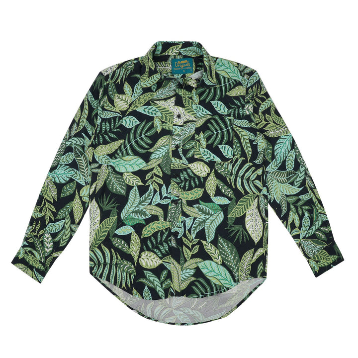 Regular Fit Long Sleeve Shirt - Tropical Woodland