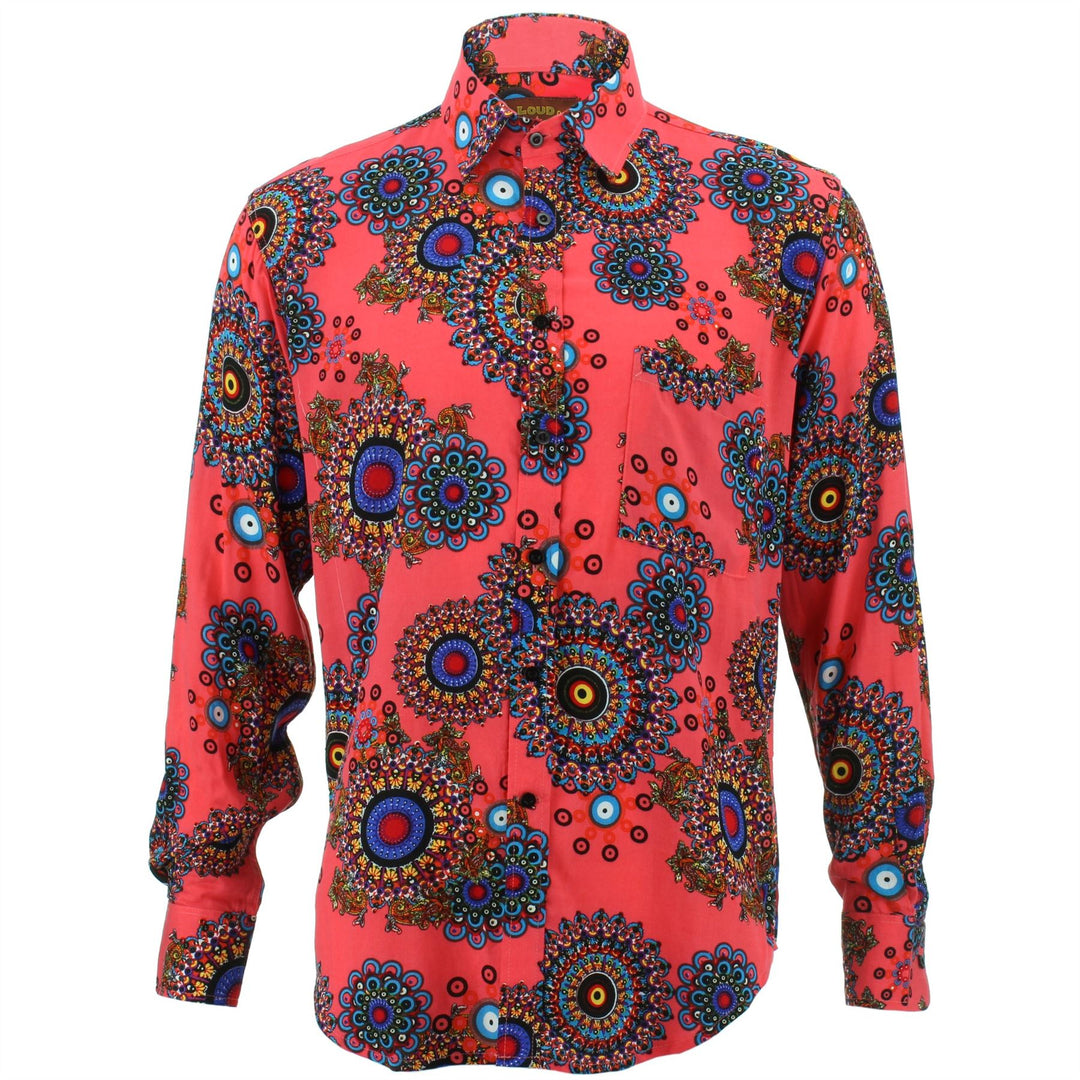 Regular Fit Long Sleeve Shirt - Fractal Suzani