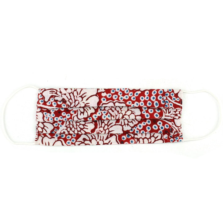 Handmade 100% Cotton Pleated Face-Mask