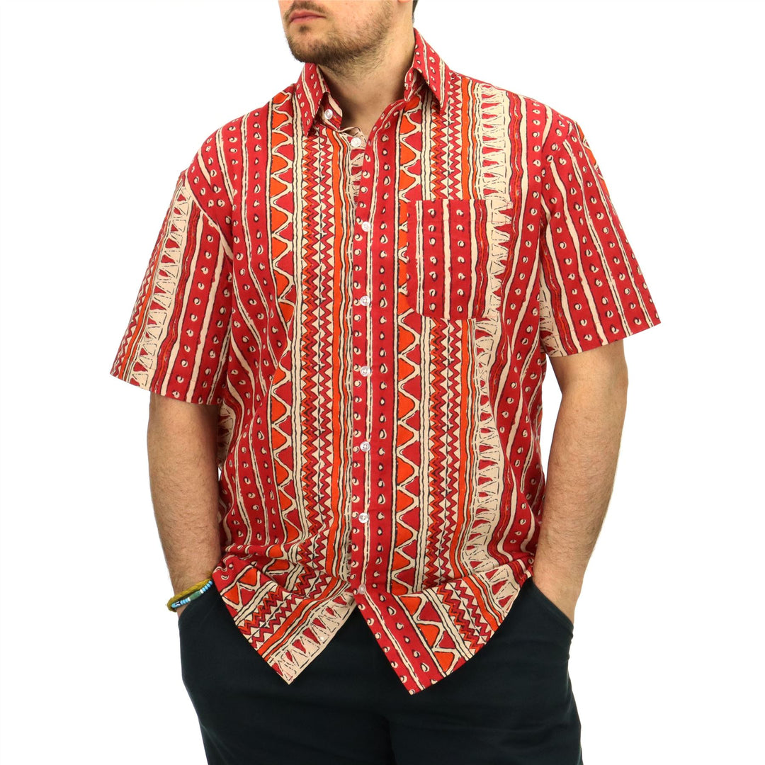Regular Fit Short Sleeve Shirt - Desert Totem