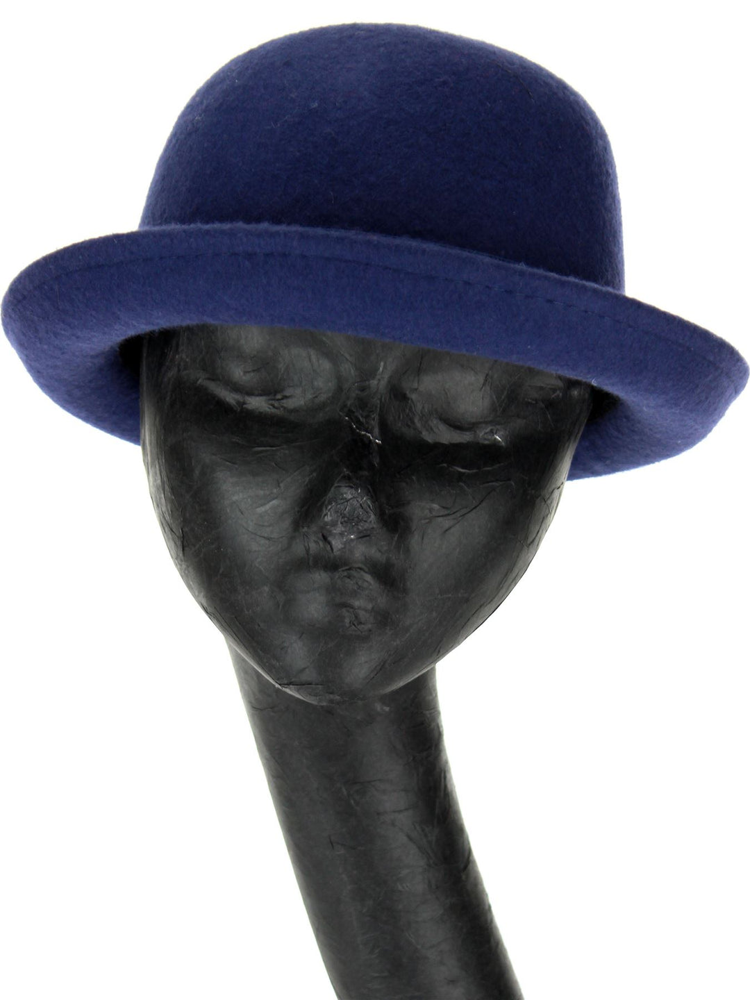 Wool felt bowler Derby hat - Blue
