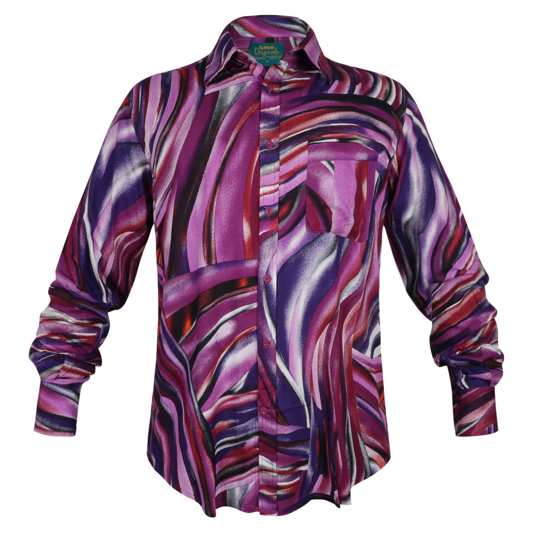 Regular Fit Long Sleeve Shirt - Purple Wave