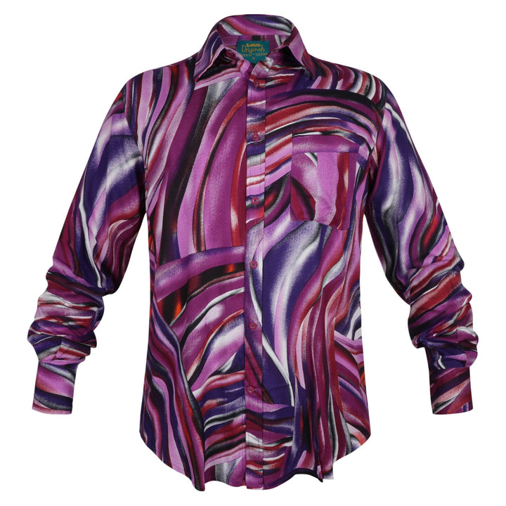 Regular Fit Long Sleeve Shirt - Purple Wave