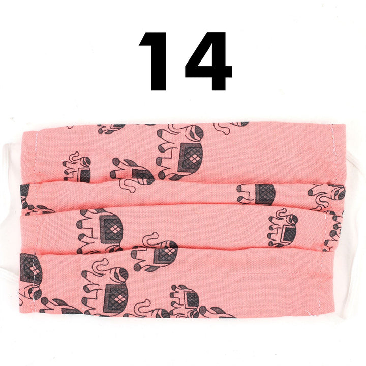 100% Cotton Handmade Pleated Face-Mask