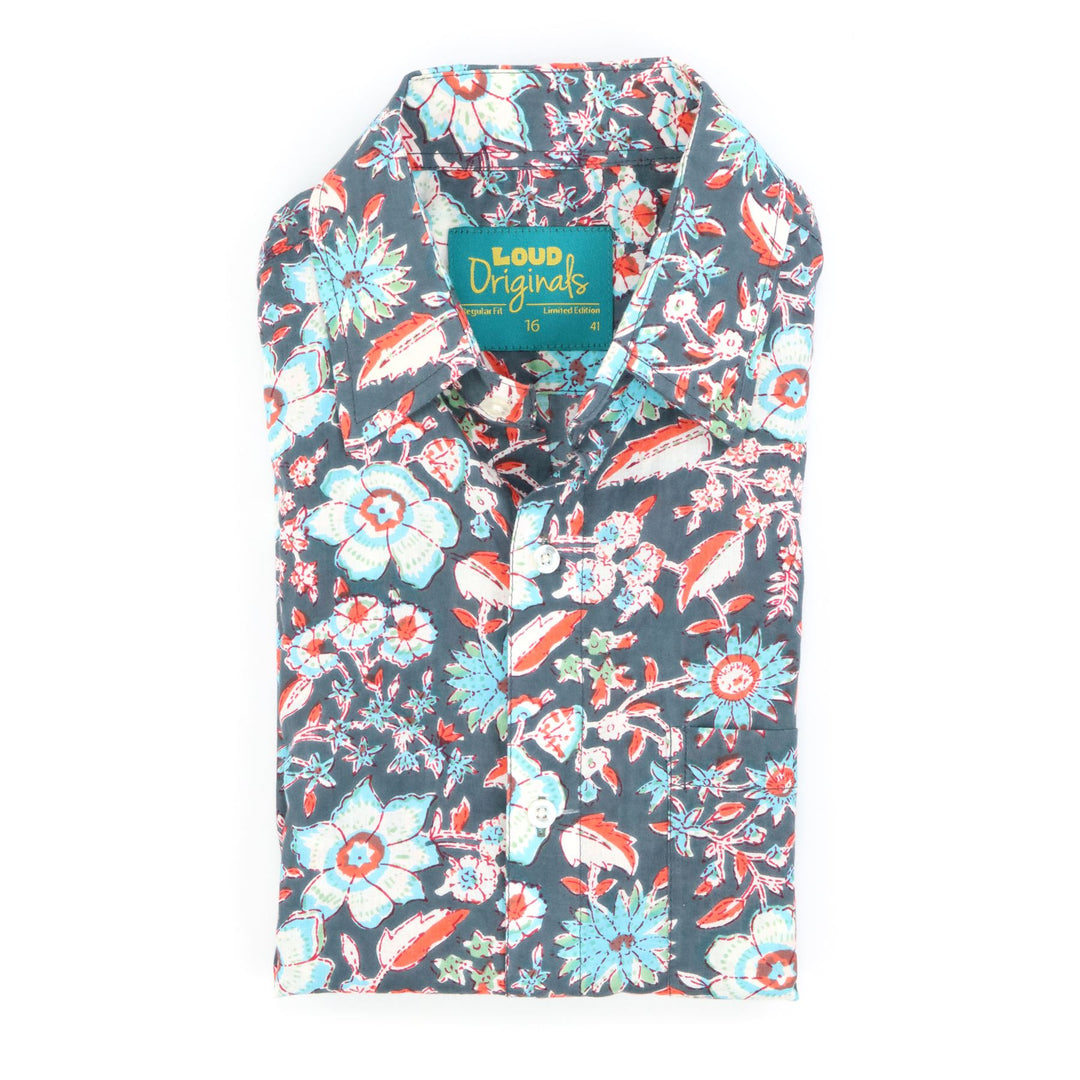 Regular Fit Short Sleeve Shirt - Dusky Meadow