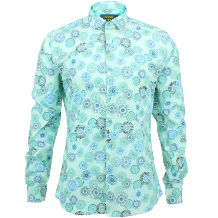 Slim Fit Long Sleeve Shirt - Spirograph
