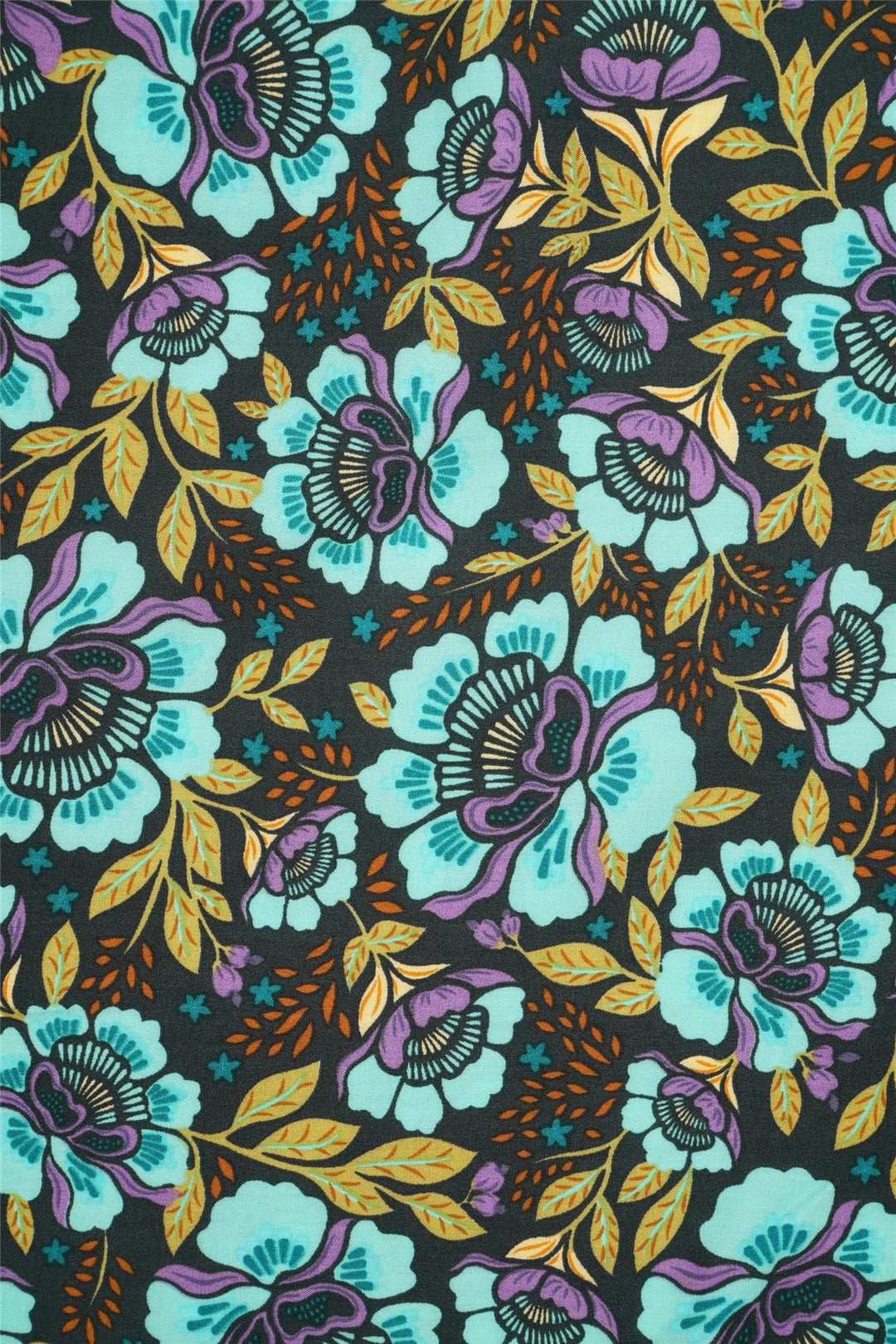 Regular Fit Short Sleeve Shirt - Teal Floral