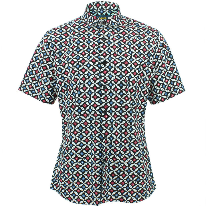 Slim Fit Short Sleeve Shirt - Bowling Pins