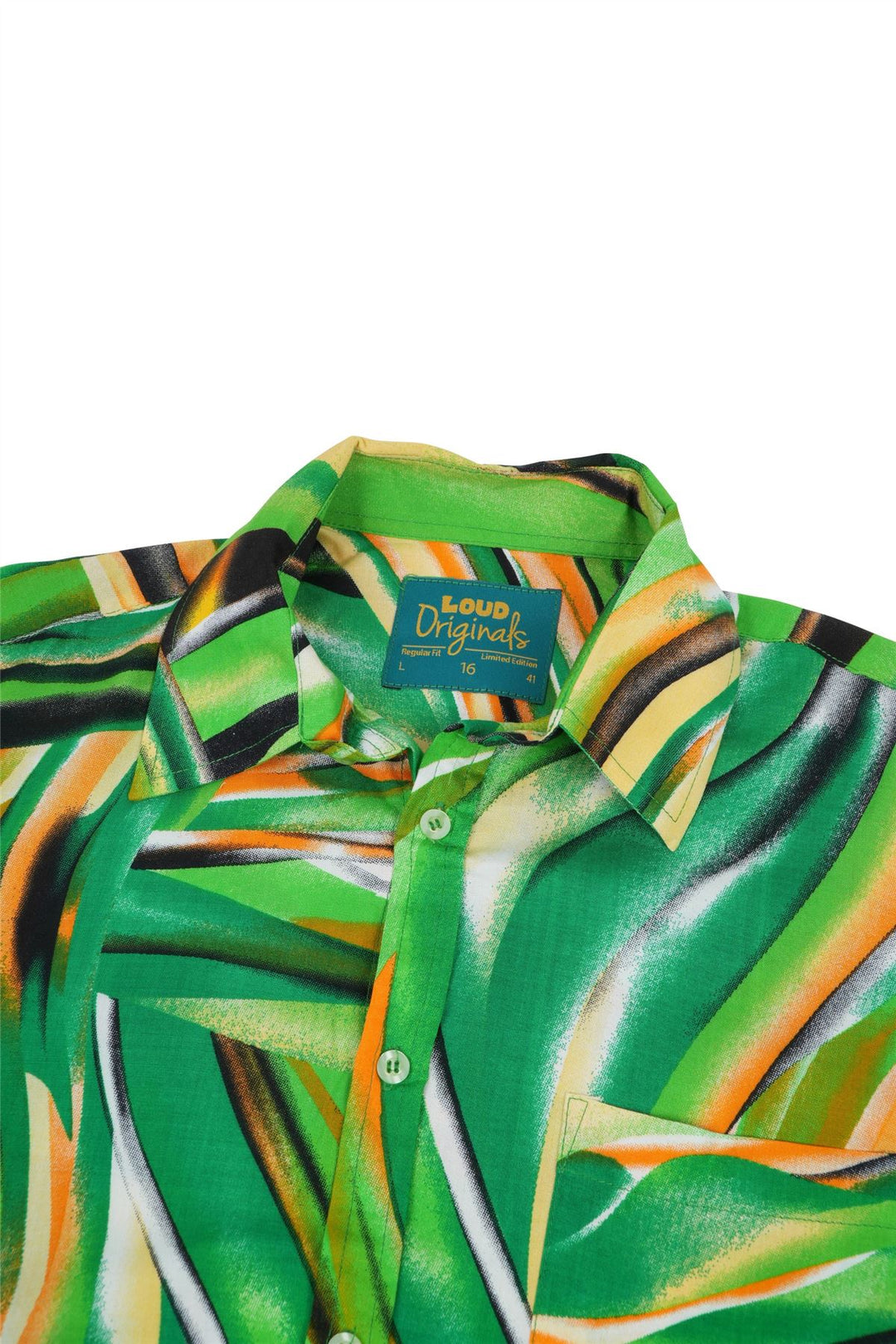 Regular Fit Short Sleeve Shirt - Emeral Wave