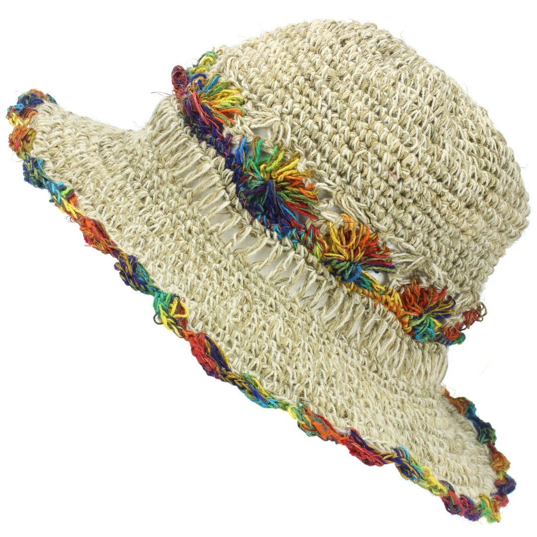 Hemp Rainbow Floppy Hat Hemp Rainbow Floppy Hat