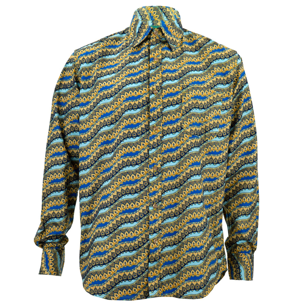 Tailored Fit Long Sleeve Shirt - Serpentine Flow