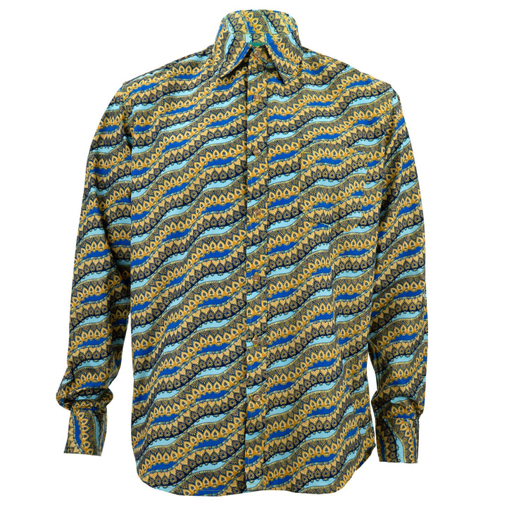 Tailored Fit Long Sleeve Shirt - Serpentine Flow