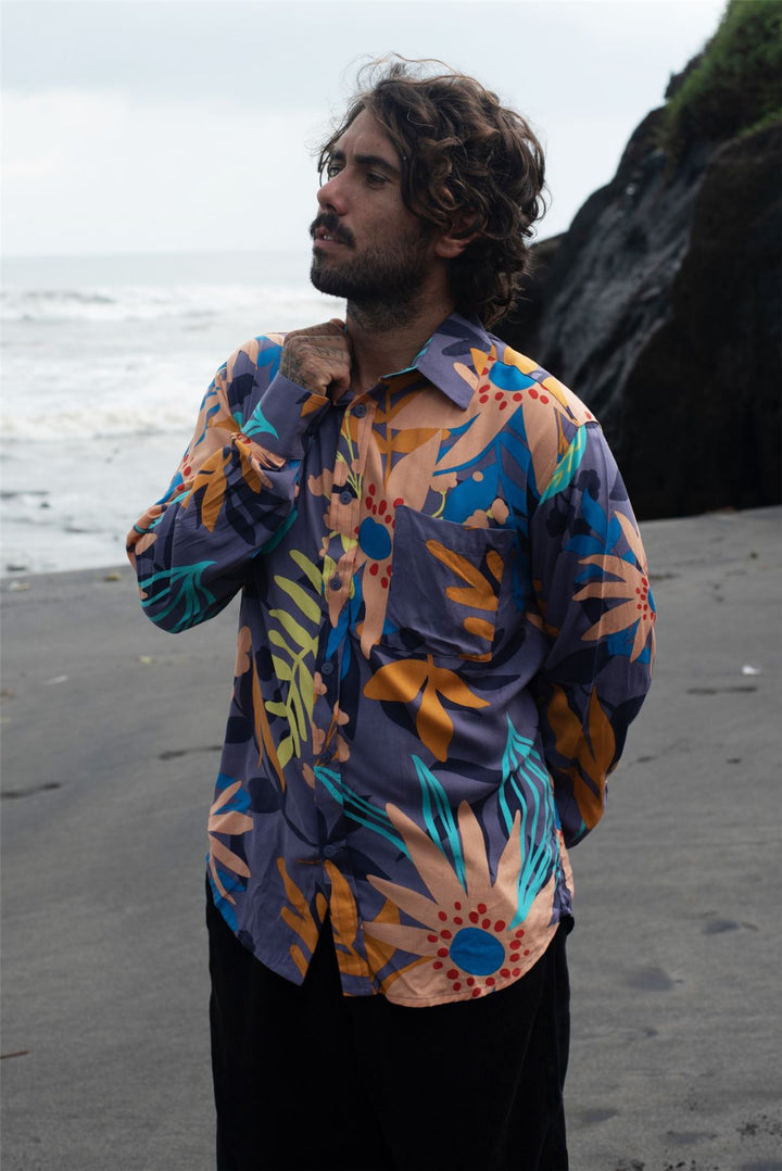 Regular Fit Long Sleeve Shirt - Painted Canopy