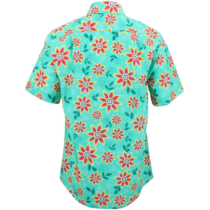 Regular Fit Short Sleeve Shirt - Summer Flowers