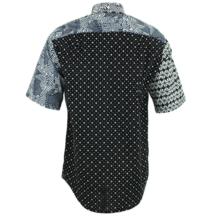 Regular Fit Short Sleeve Shirt - Random Mixed Panel - Mono