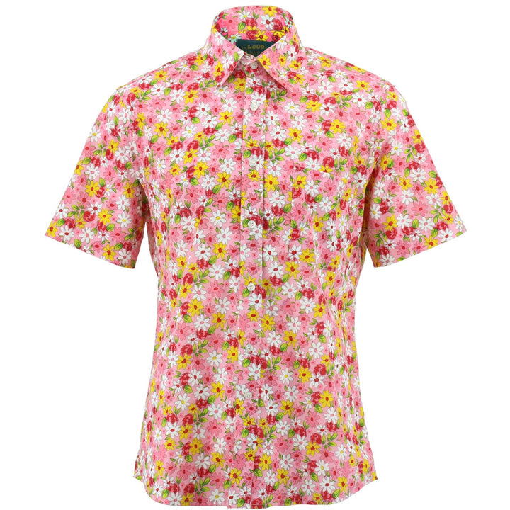 Regular Fit Short Sleeve Shirt - Daisies