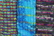 Hand Knitted Wool Leg Warmers - SD Purple Mix