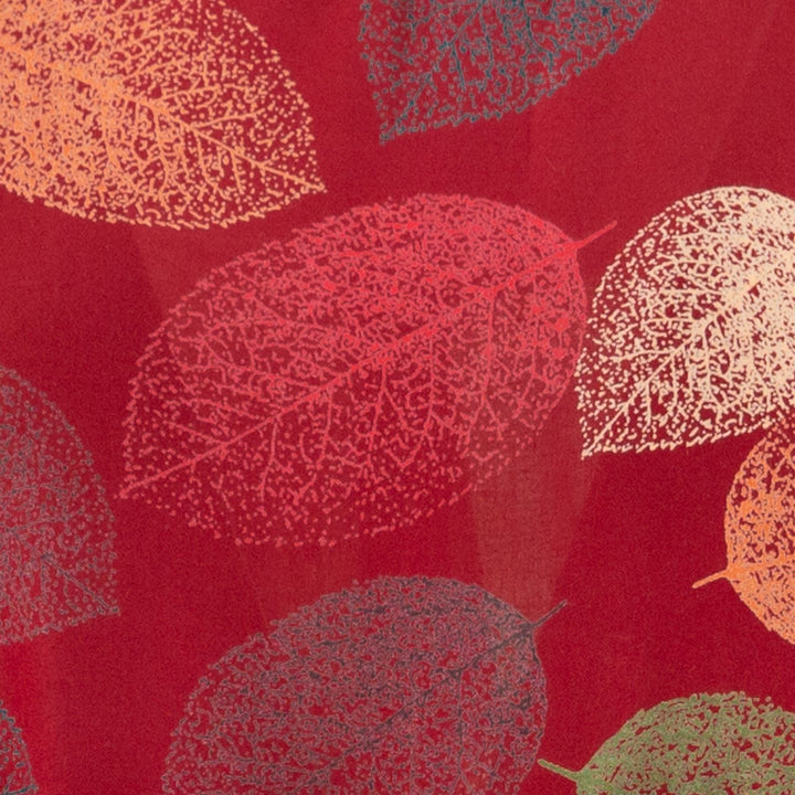 Empire Line Tea Dress - Coral Leaf Rayon