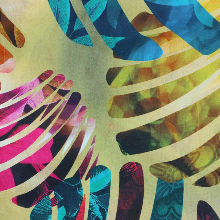 Regular Fit Short Sleeve Shirt - Multi-coloured Abstract