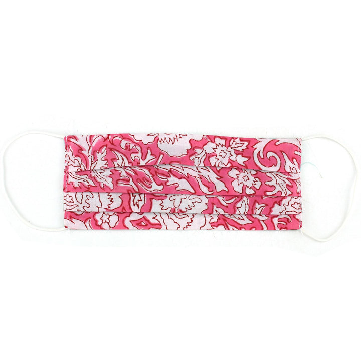 Handmade 100% Cotton Pleated Face-Mask
